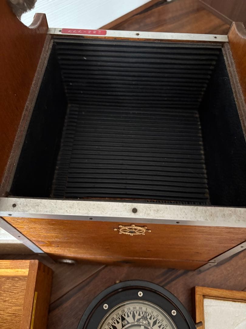 h*a様 アンティーク　船舶用羅針盤　佐浦計器製作所　コンパス 木製ケース付きB