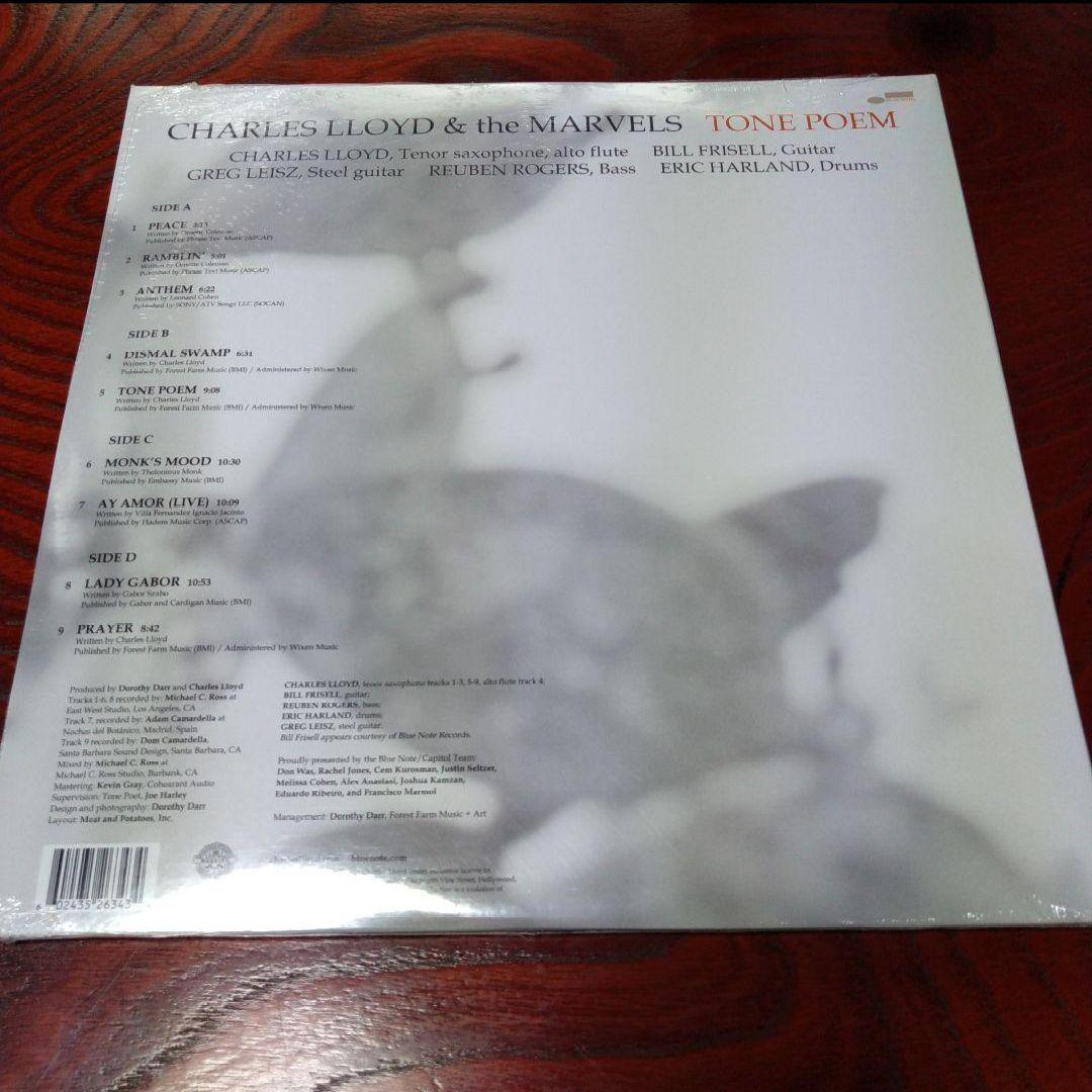 チャールス・ロイド&ザ・マーヴェルズ　トーン・ポエムズ　トーン・ポエト　2LP