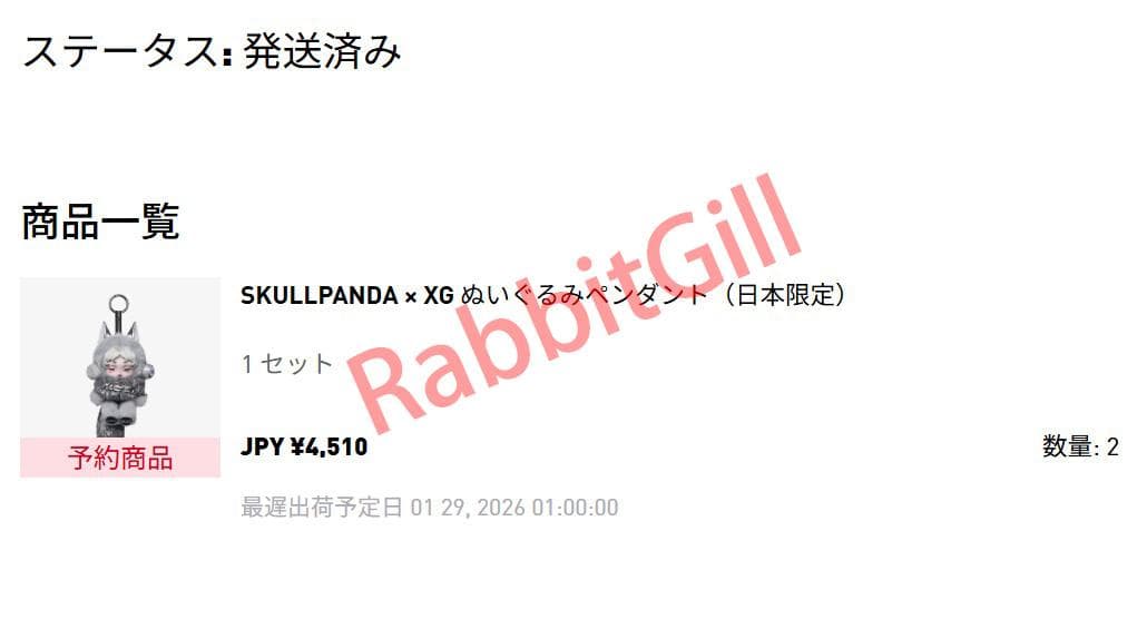 正規品 POP MART スカルパンダ XG ぬいぐるみペンダント 2個セット