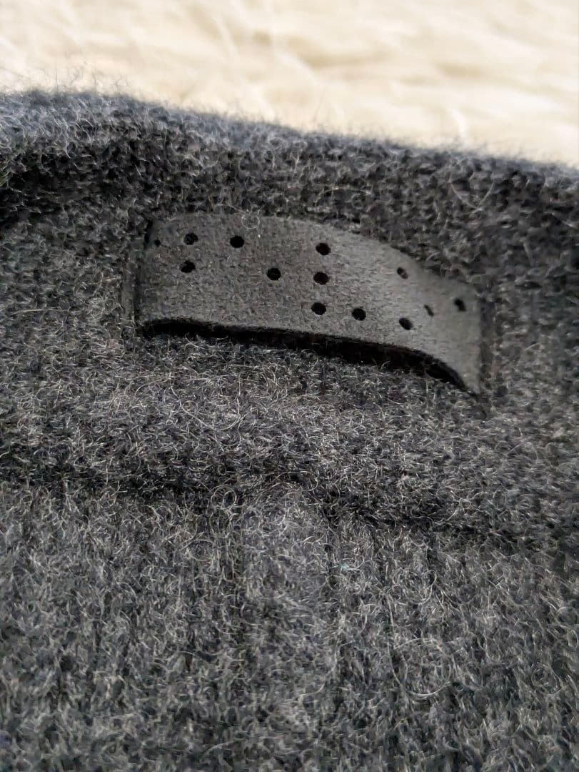 デヴォア カシミヤ100% ロング カーディガン L グレー フルジップ