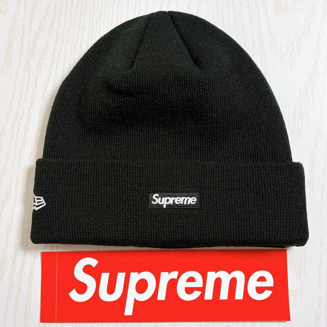Supreme NEW ERA S logo Sロゴ　ニット帽　ブラック　黒