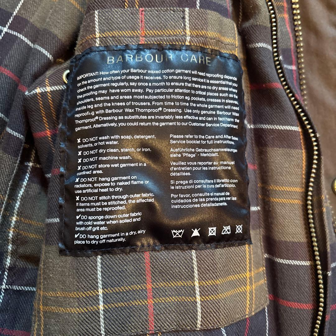 Barbour オイルドジャケット ブラウン 38\"