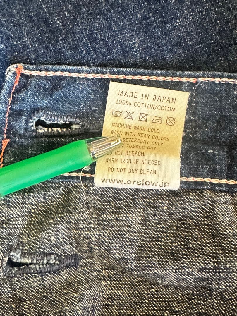 orSlow × fennica 別注 slow worker デニム パンツ