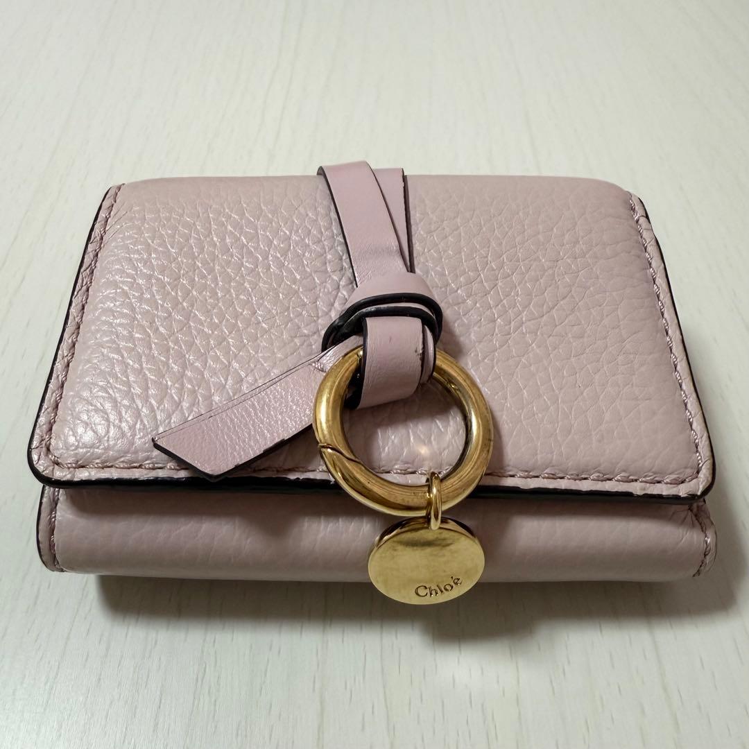 Chloe 三つ折財布 ピンク