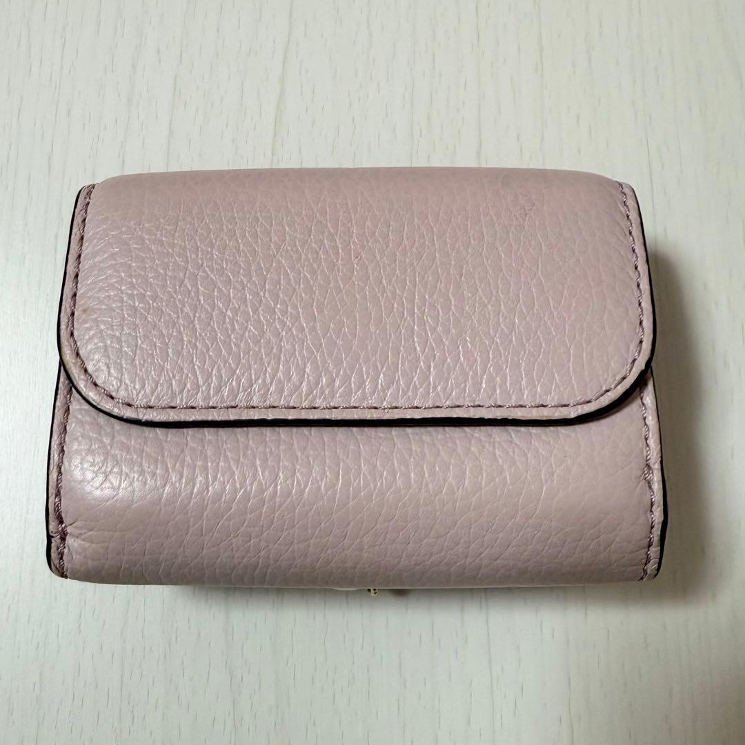 Chloe 三つ折財布 ピンク