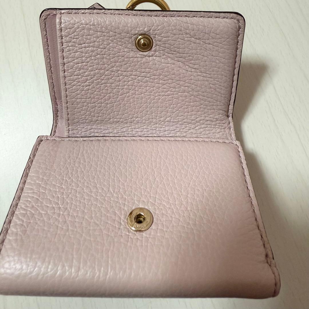 Chloe 三つ折財布 ピンク