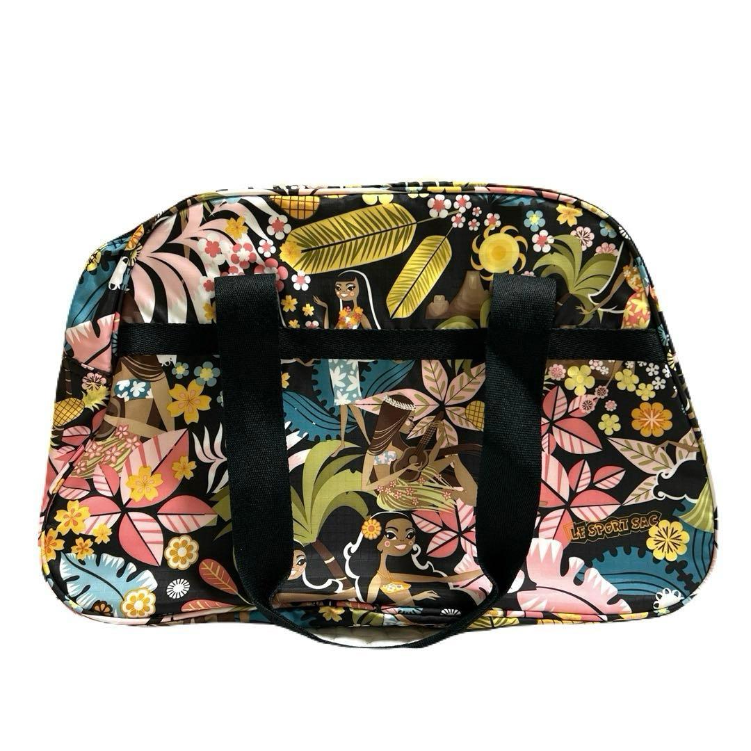【美品】LeSportsac　ハワイ限定　ワヒネフラ柄フラガールボストンバック