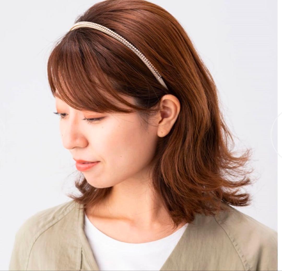 ★ コンプレックスビズ　クリスタルメッシュ ヘアバンド　ゴールド　新品未使用 ★