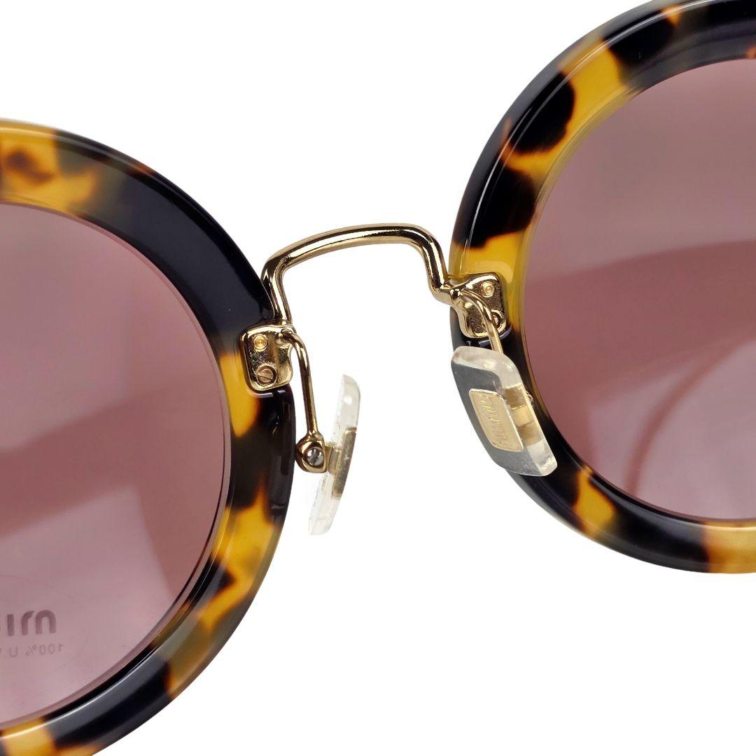 未使用 ミュウミュウ MIU MIU ラウンドフレームサングラス