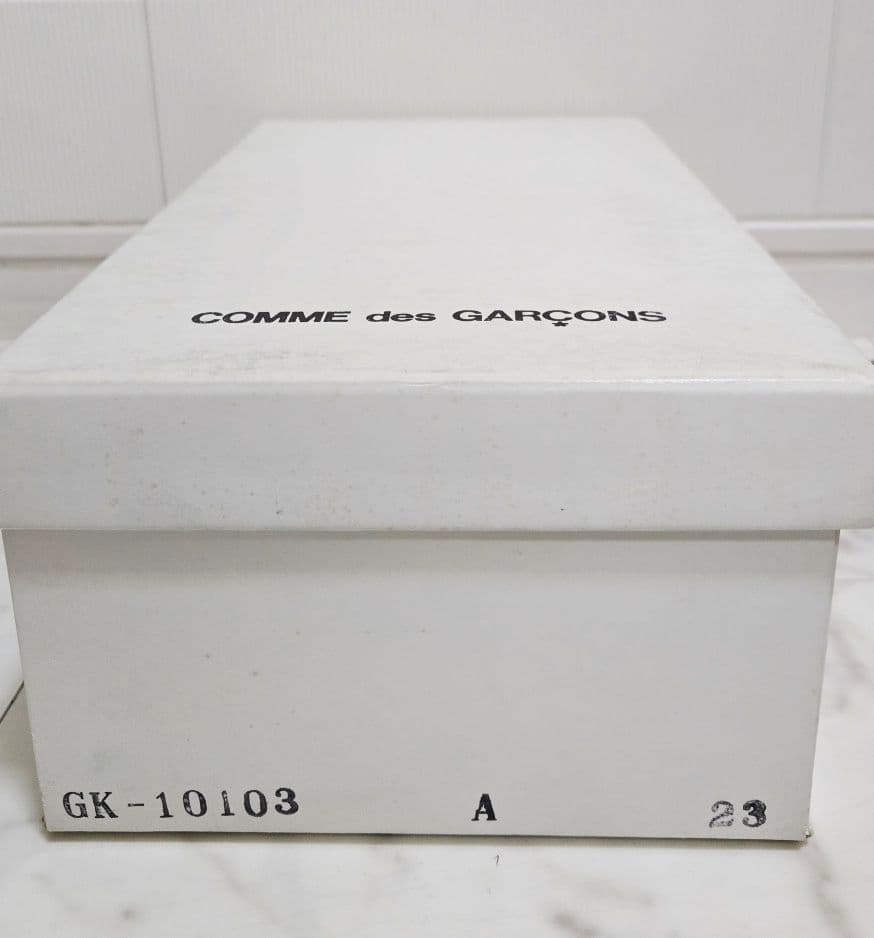 4/4限定値下 COMME des GARÇONS パンチングレザーブーツ 黒
