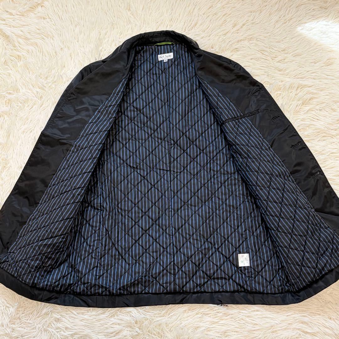 Paul Smith ナイロン 中綿 キルティング テーラードジャケット 黒 M