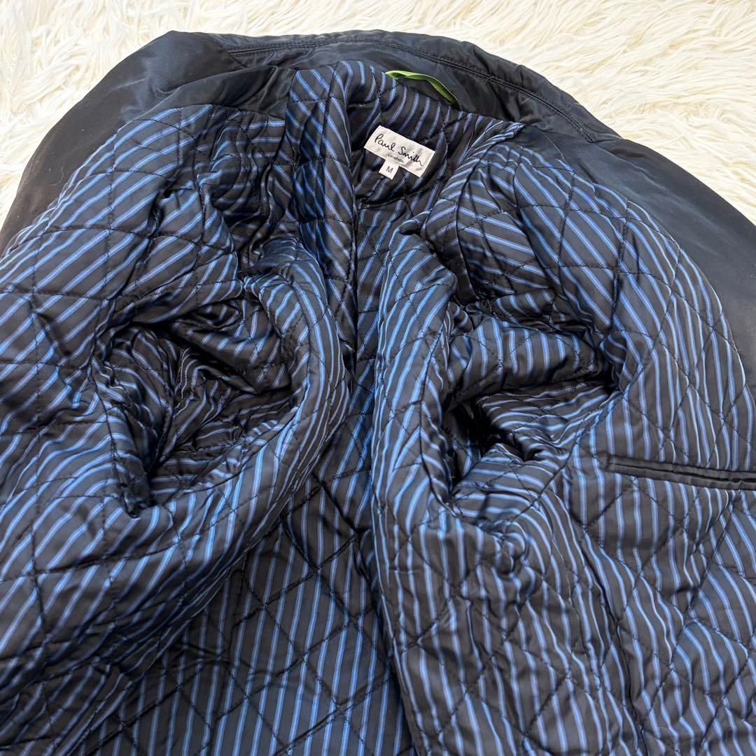 Paul Smith ナイロン 中綿 キルティング テーラードジャケット 黒 M