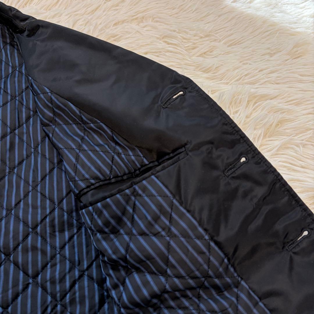 Paul Smith ナイロン 中綿 キルティング テーラードジャケット 黒 M