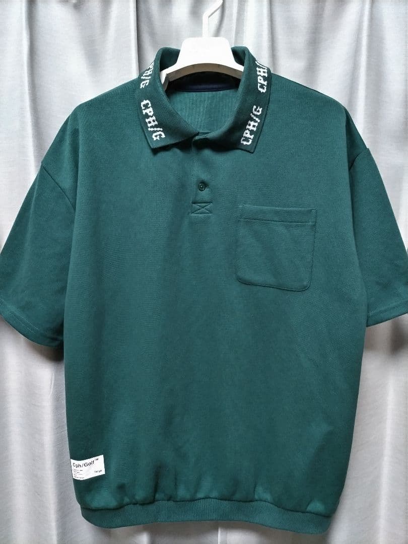 cph golf　キャプテンズヘルム ポロシャツ　グリーン　ボックスシルエット