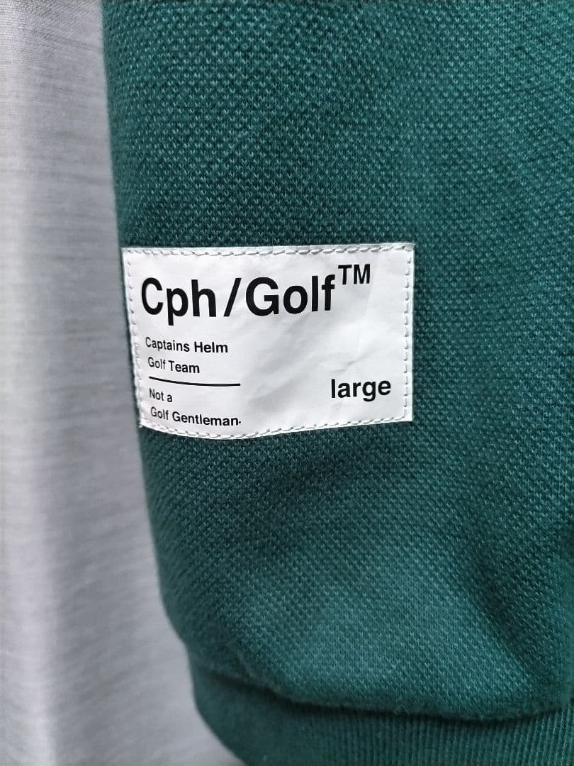 cph golf　キャプテンズヘルム ポロシャツ　グリーン　ボックスシルエット