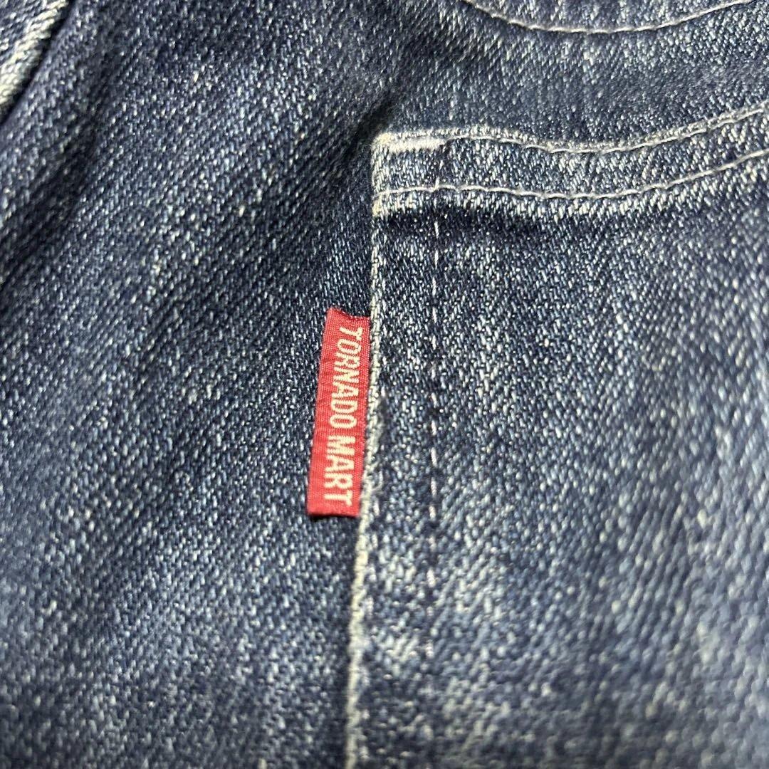 TORNADO MART フレアデニム レースアップ ベルボトムY2K 刺繍