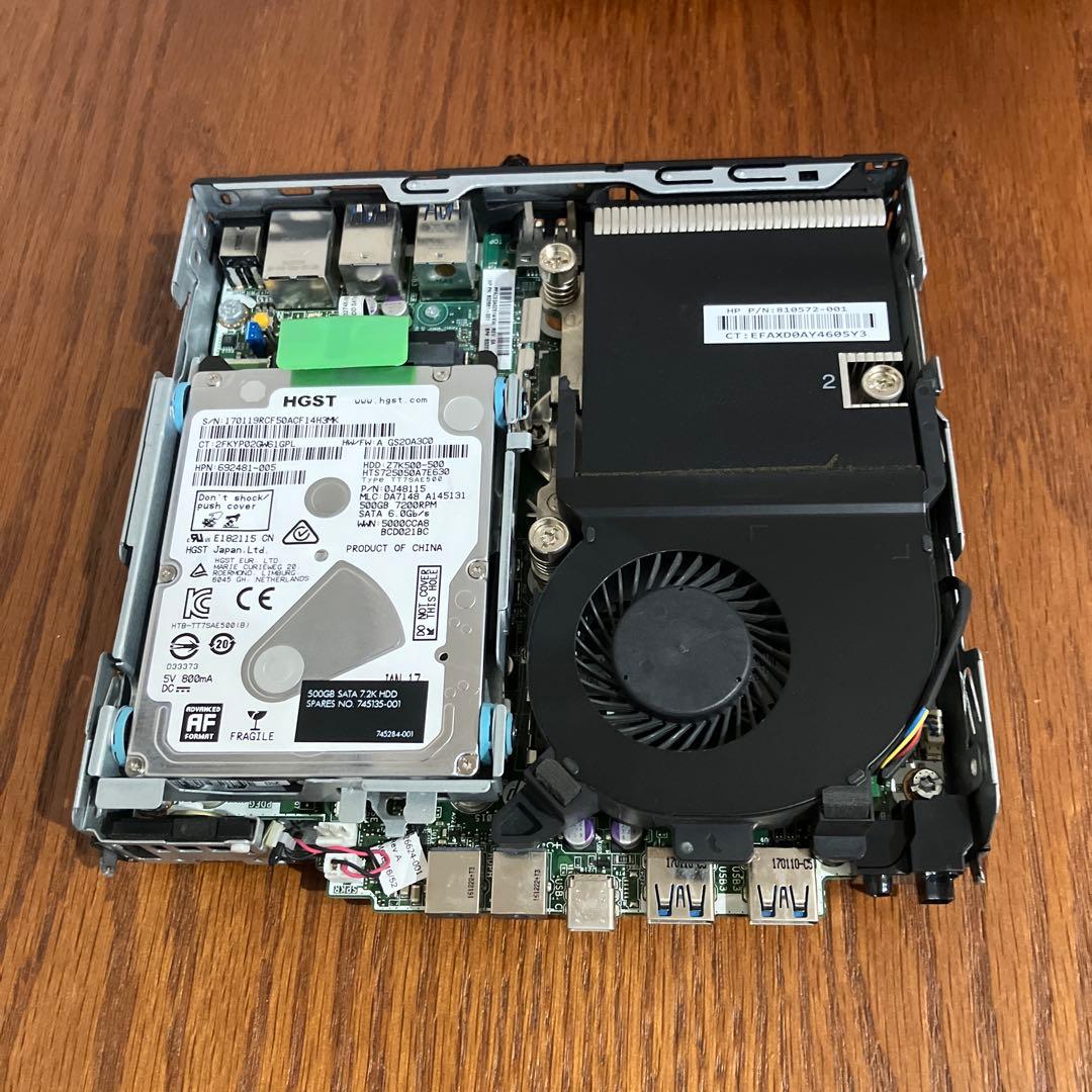 データ消去品　HP EliteBook 800 G2 ミニPC