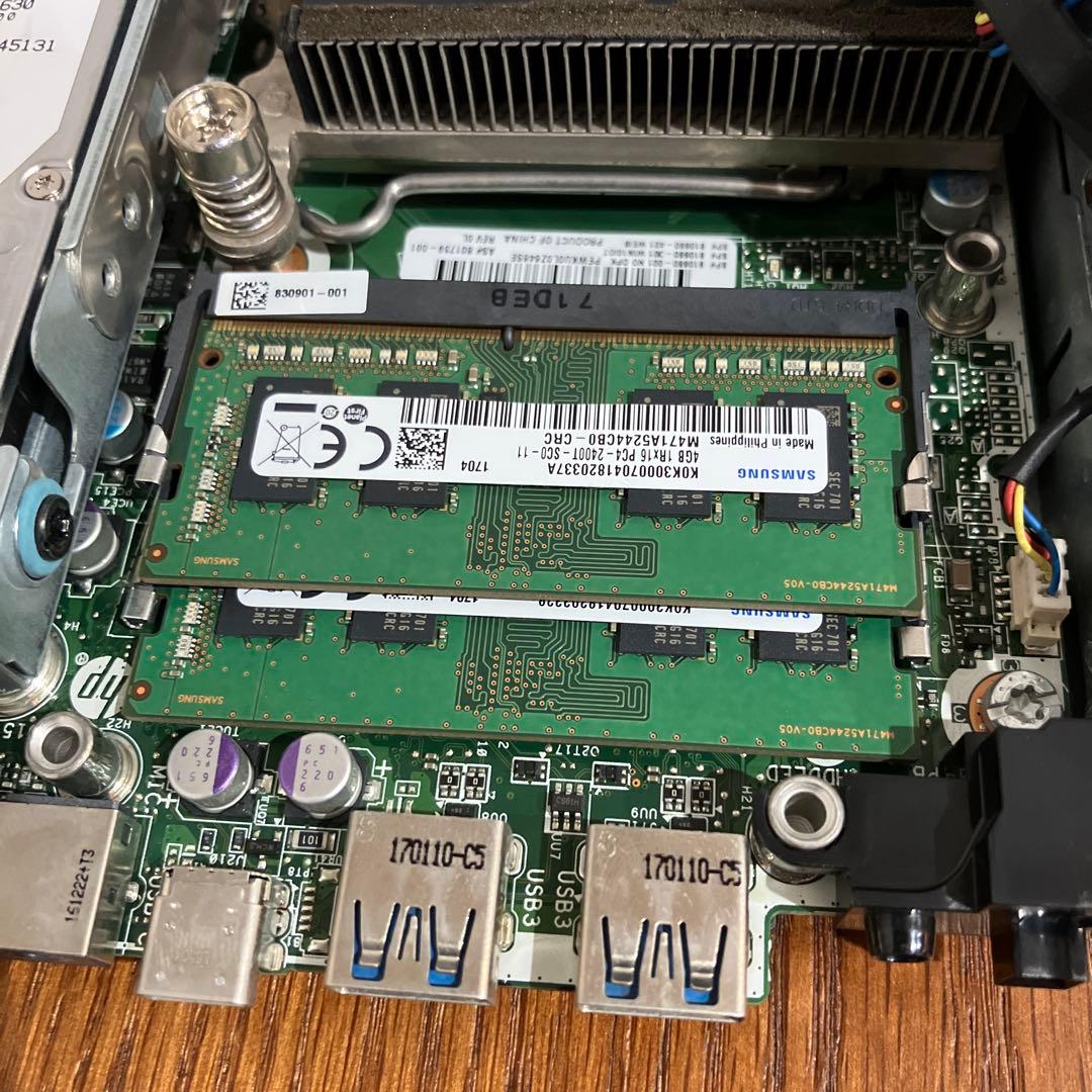 データ消去品　HP EliteBook 800 G2 ミニPC