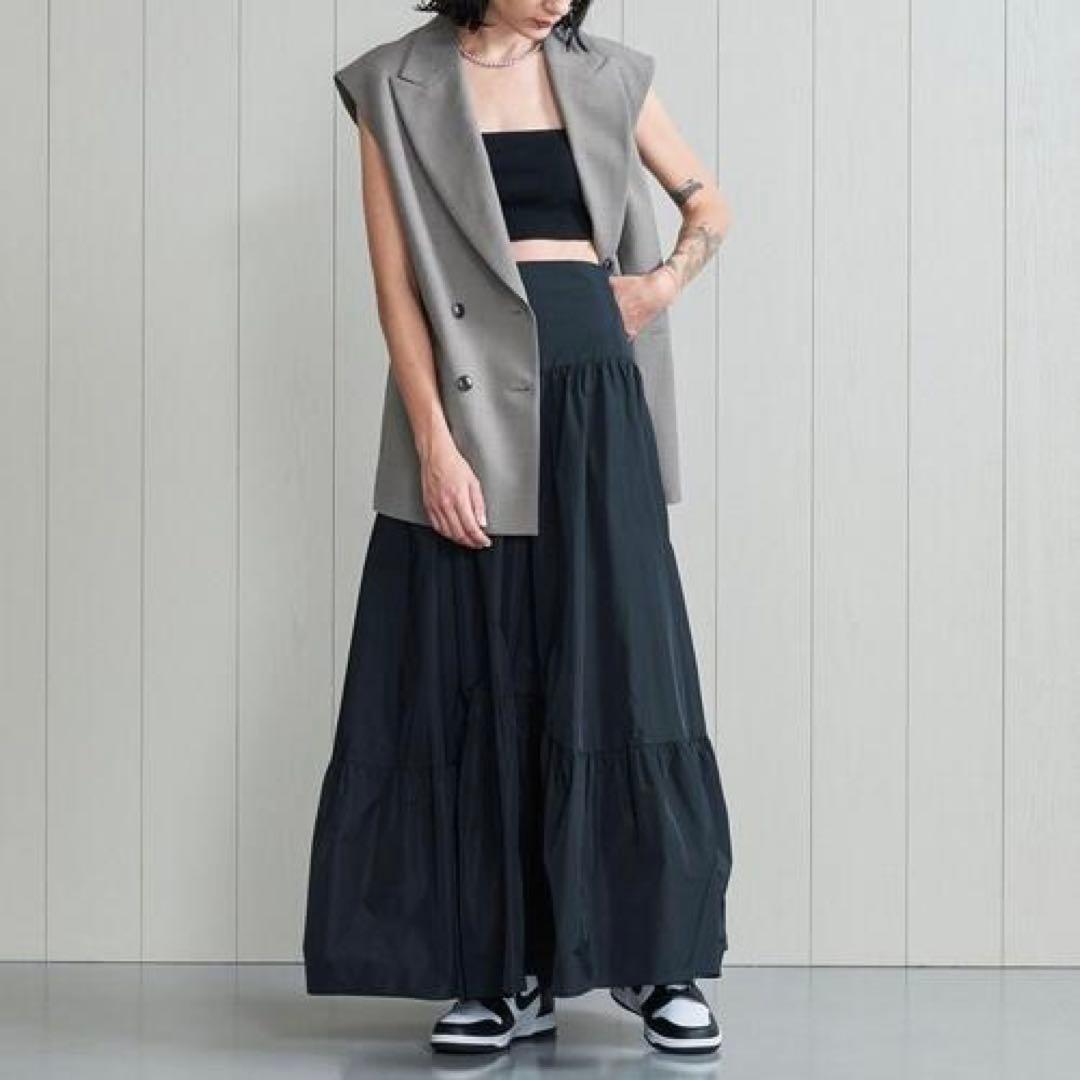 【haru】H　BEAUTY&YOUTH ＜H＞シャンブレータフタスカート