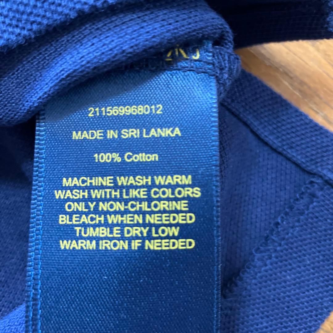 新品 Polo Ralph Lauren 刺繍ロゴ ポロシャツ M 紺