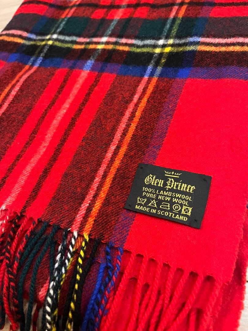Glen Prince 100%ラムウール 大判ストール マフラー