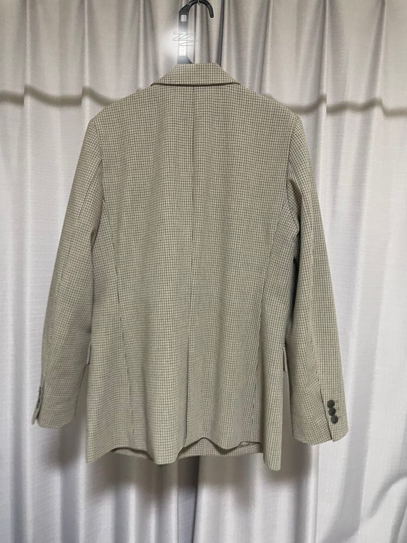 ユニクロ　ダブルジャケット　チェック