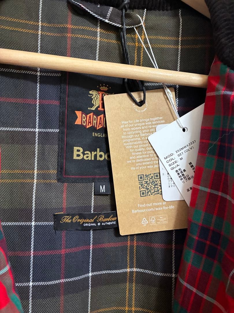 新品タグ付　barbour baracuta porton G9 コラボ　限定品