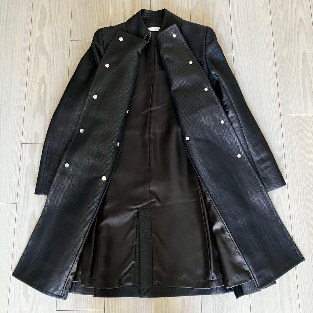 【美品】ADEAM アディアム サイドプリーツ デザイン トレンチコート