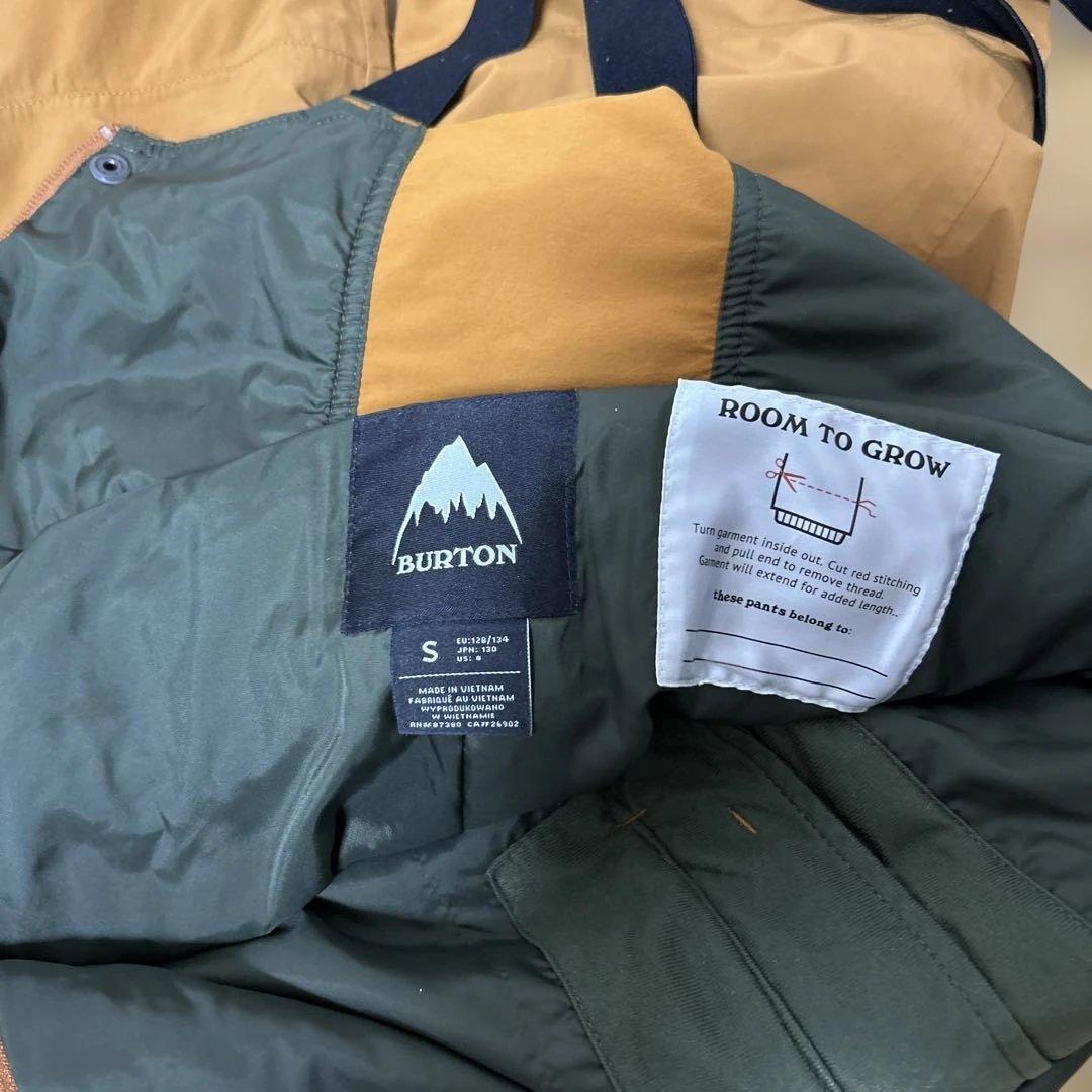 BURTON 子ども用スノーボードウェア　上下セット　キッズS