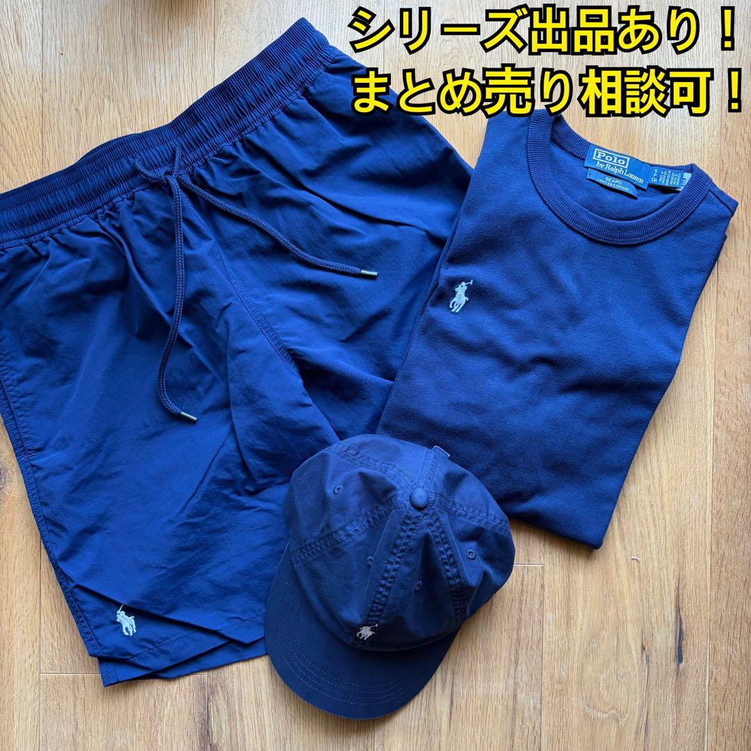 T*M様 【美品】 ビームス 別注 ラルフローレン Tシャツ 25SS ネイビー