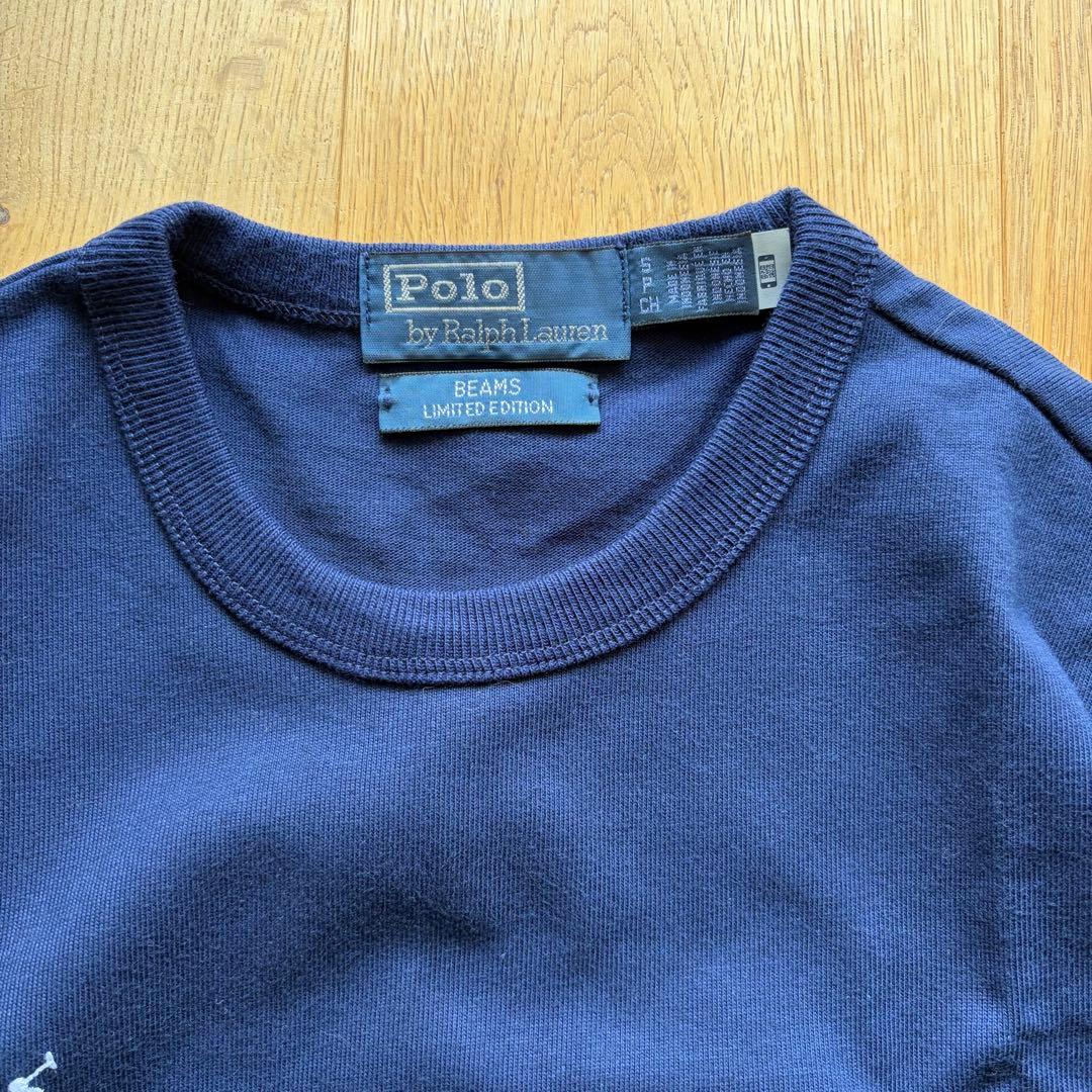 T*M様 【美品】 ビームス 別注 ラルフローレン Tシャツ 25SS ネイビー