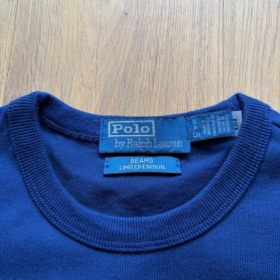 T*M様 【美品】 ビームス 別注 ラルフローレン Tシャツ 25SS ネイビー