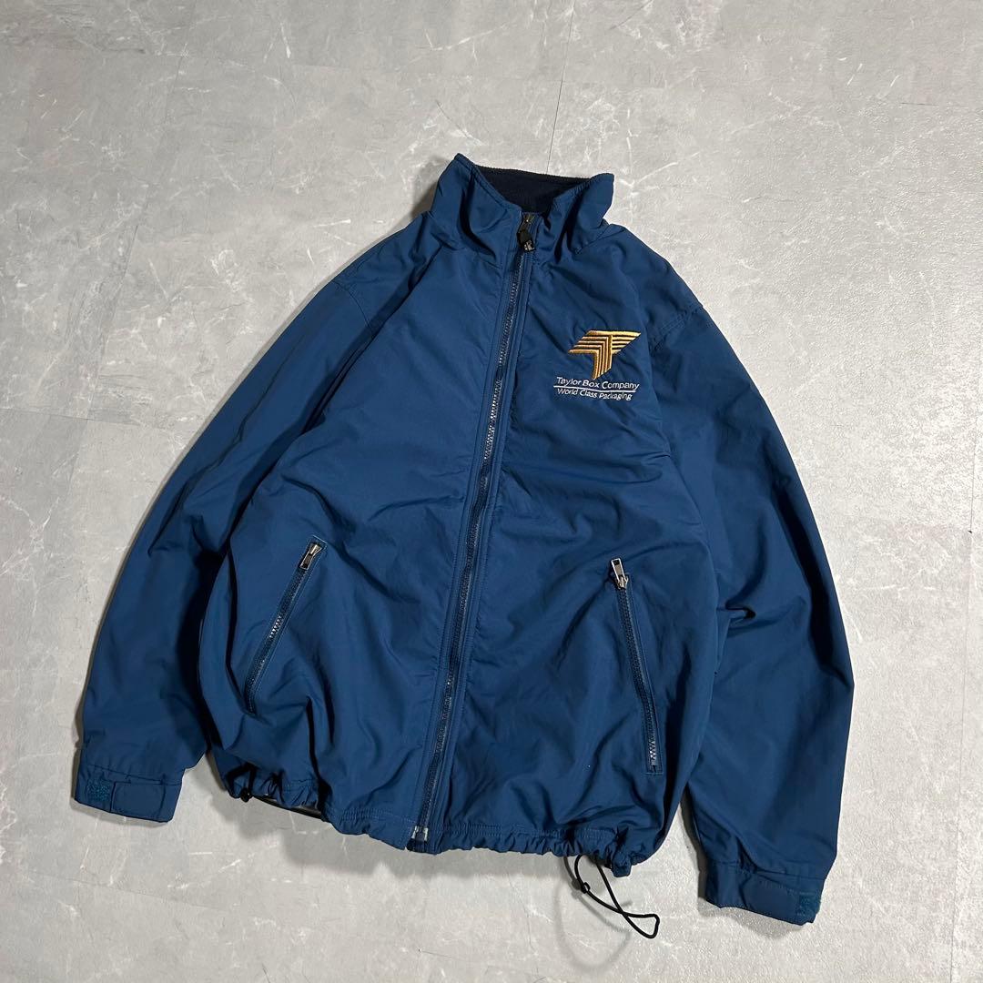 90s L.L.Bean ウォームアップジャケット 裏フリース ドローコード S