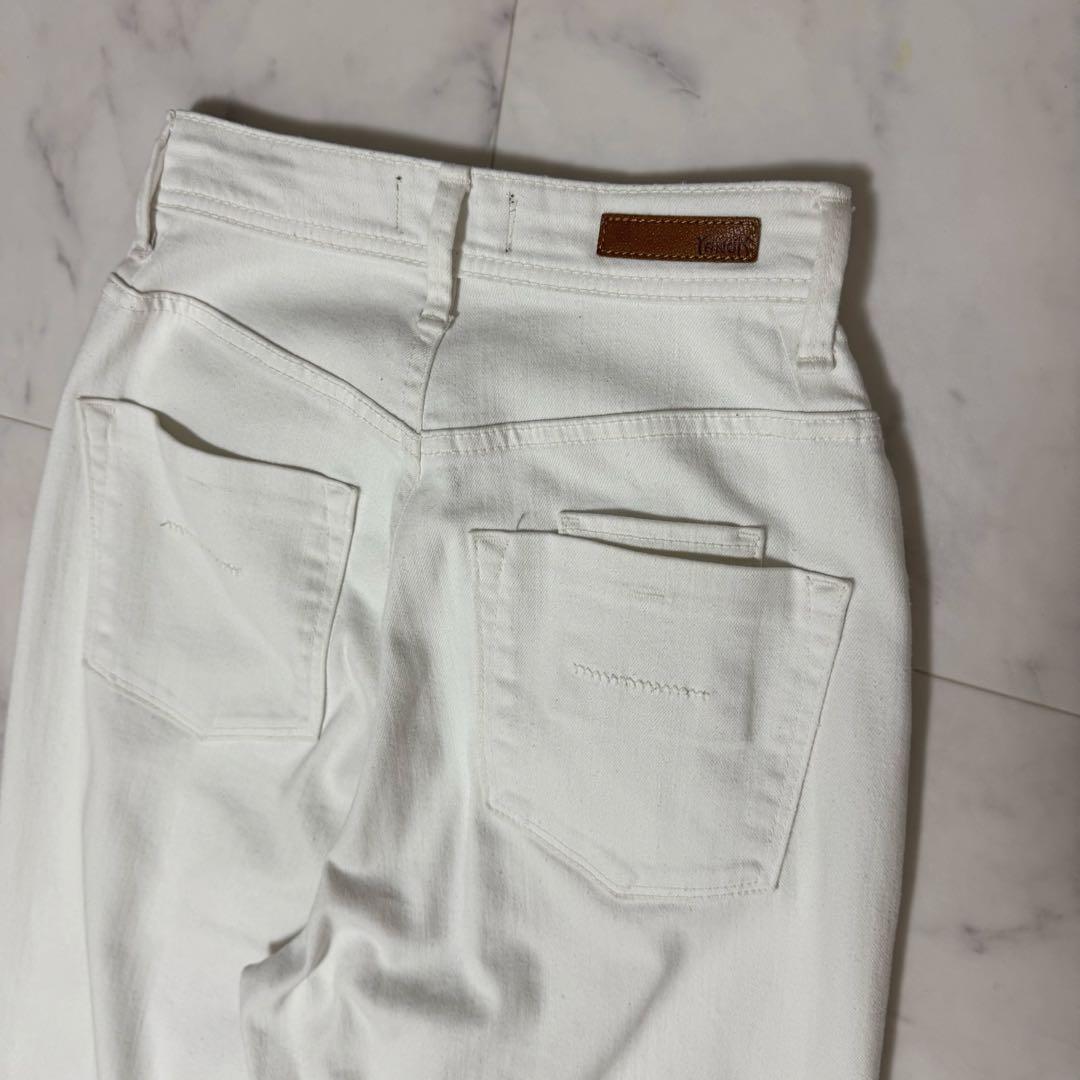 【極美品】 YANUK JOAN ハイウエストワイドストレートデニム 22