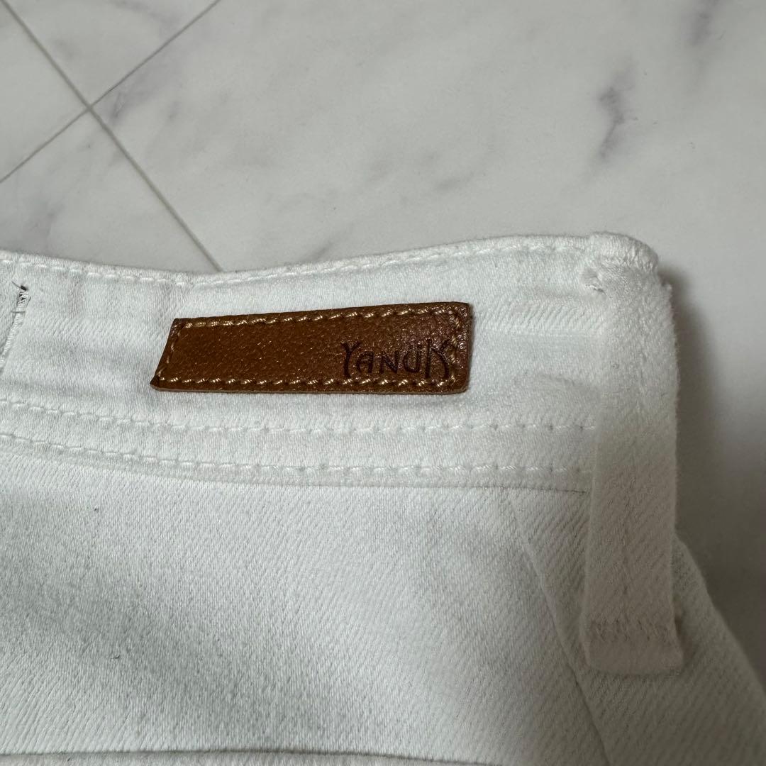 【極美品】 YANUK JOAN ハイウエストワイドストレートデニム 22