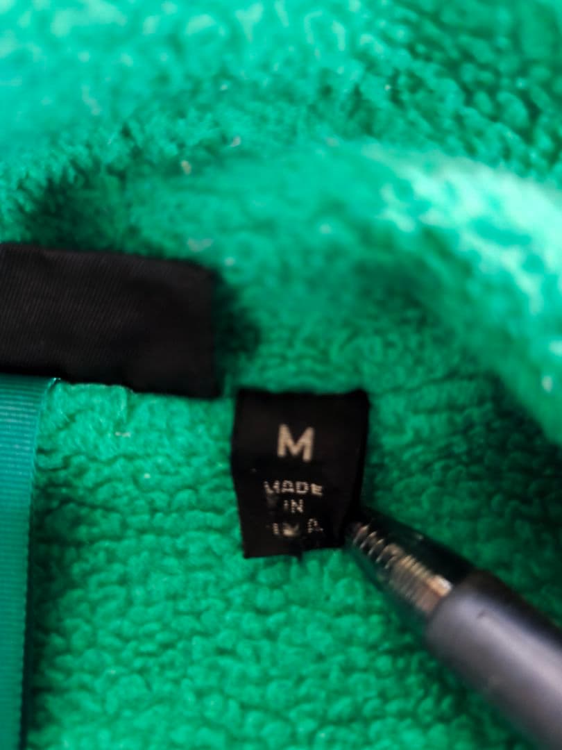 た*き様 Patagonia シェルドシンチラ ネイビー 蛍光グリーン USA