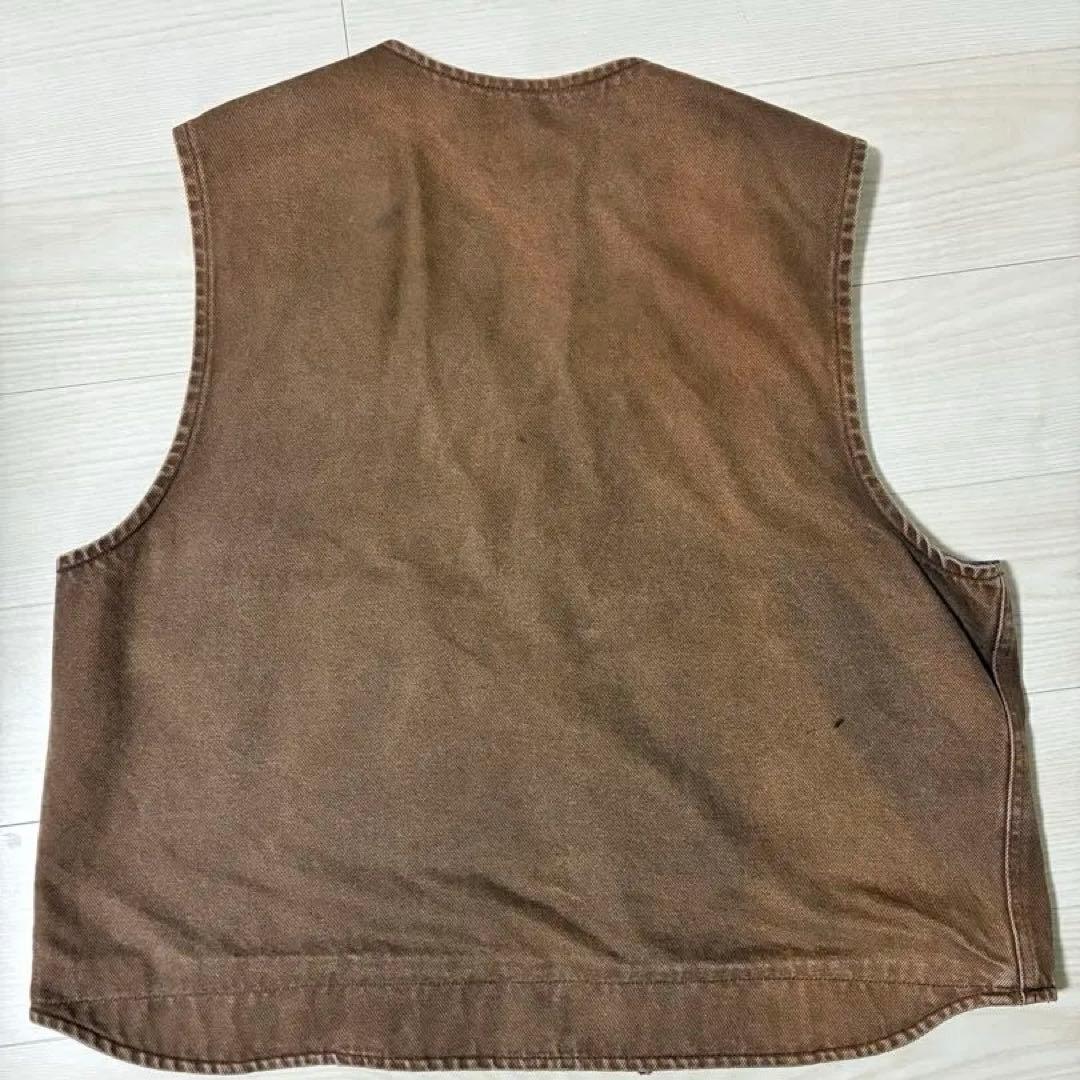 H*.様 【Carhartt】カーハート ダックベスト ブラウン 2XL DKB