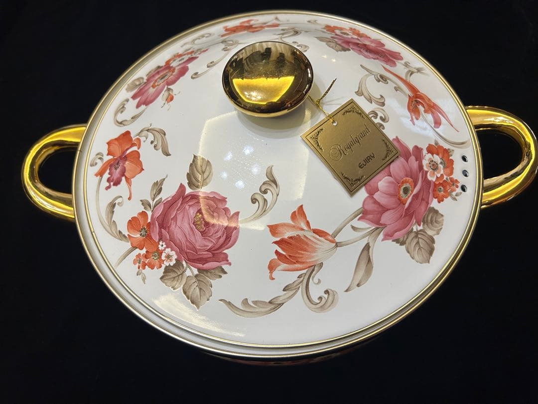 新品EJIRY  GRAND 両手鍋エジリーロイヤルグランドホーロー鍋