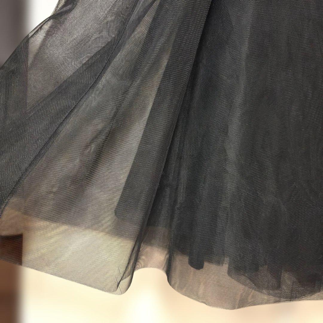 【CLANE】 VOLUME LONG PANIER SKIRTチュールスカート