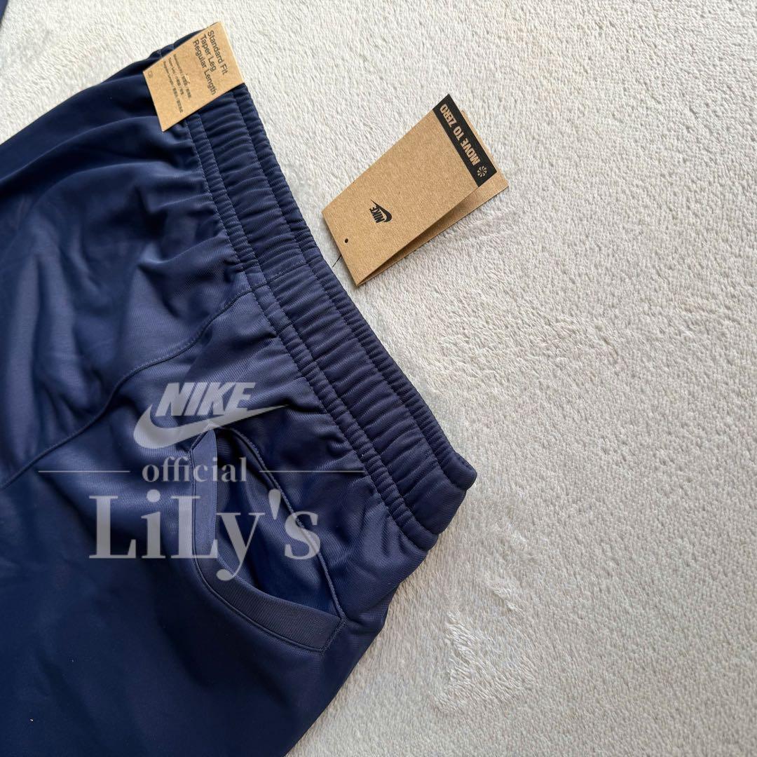 【Ｍサイズ】ナイキ上下セットアップ　ネイビー　ロゴ刺繍　スウォッシュ　新品未使用