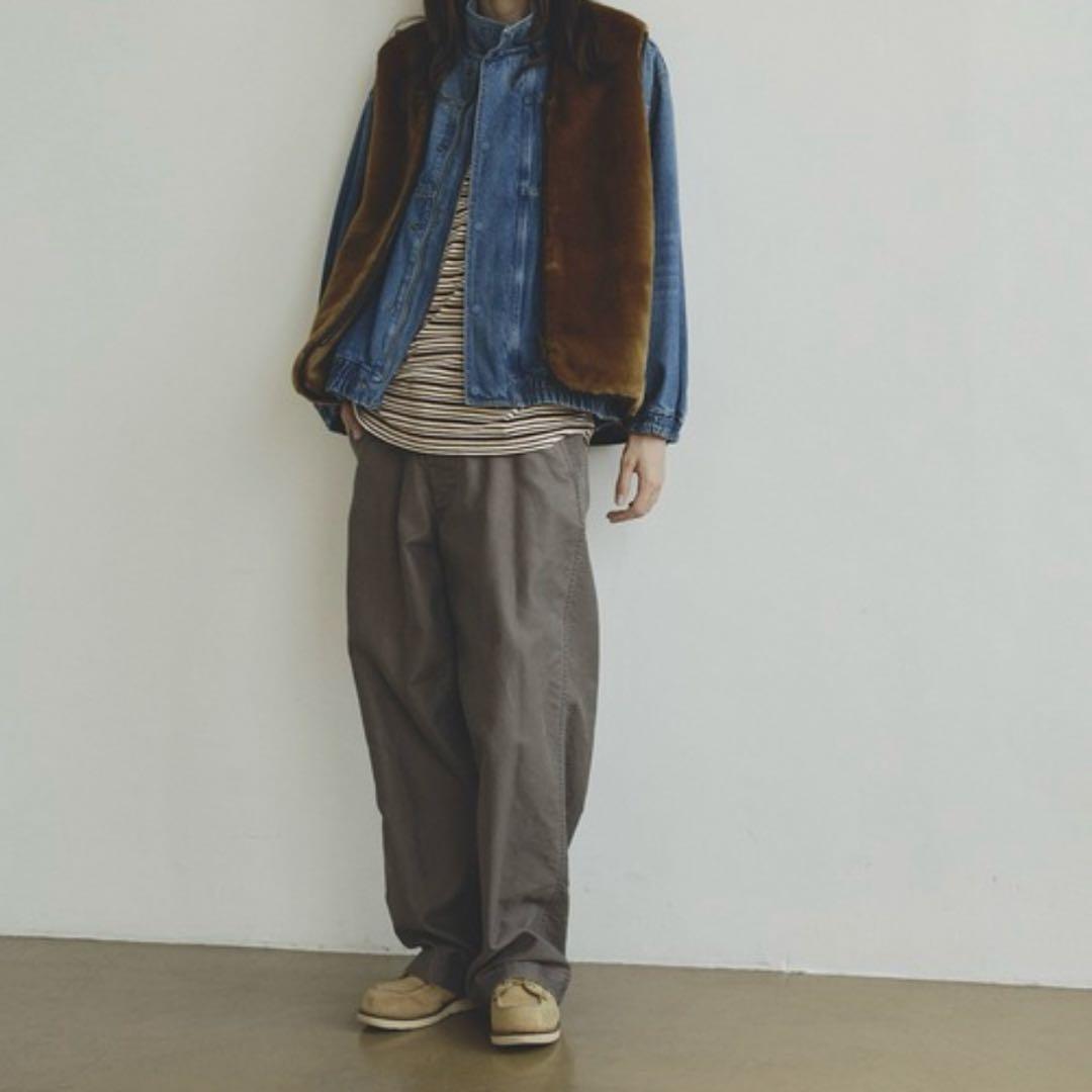 「別注」BARBOURリバーシブル フロントジップ ファーライナー ベスト