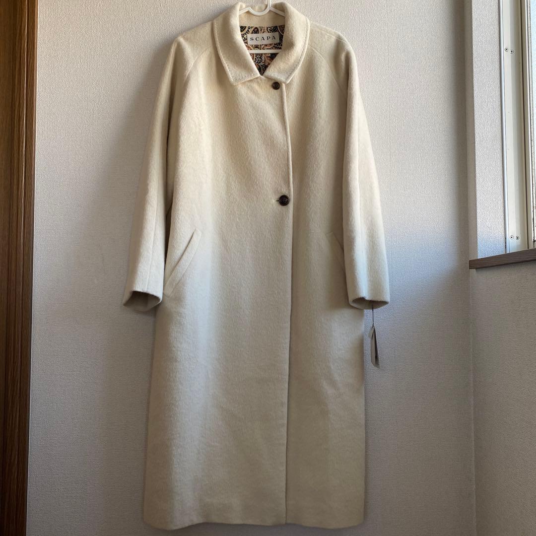 サザエ様SCAPA＊ タグ付 新品　アンゴラ ウール ロングコート