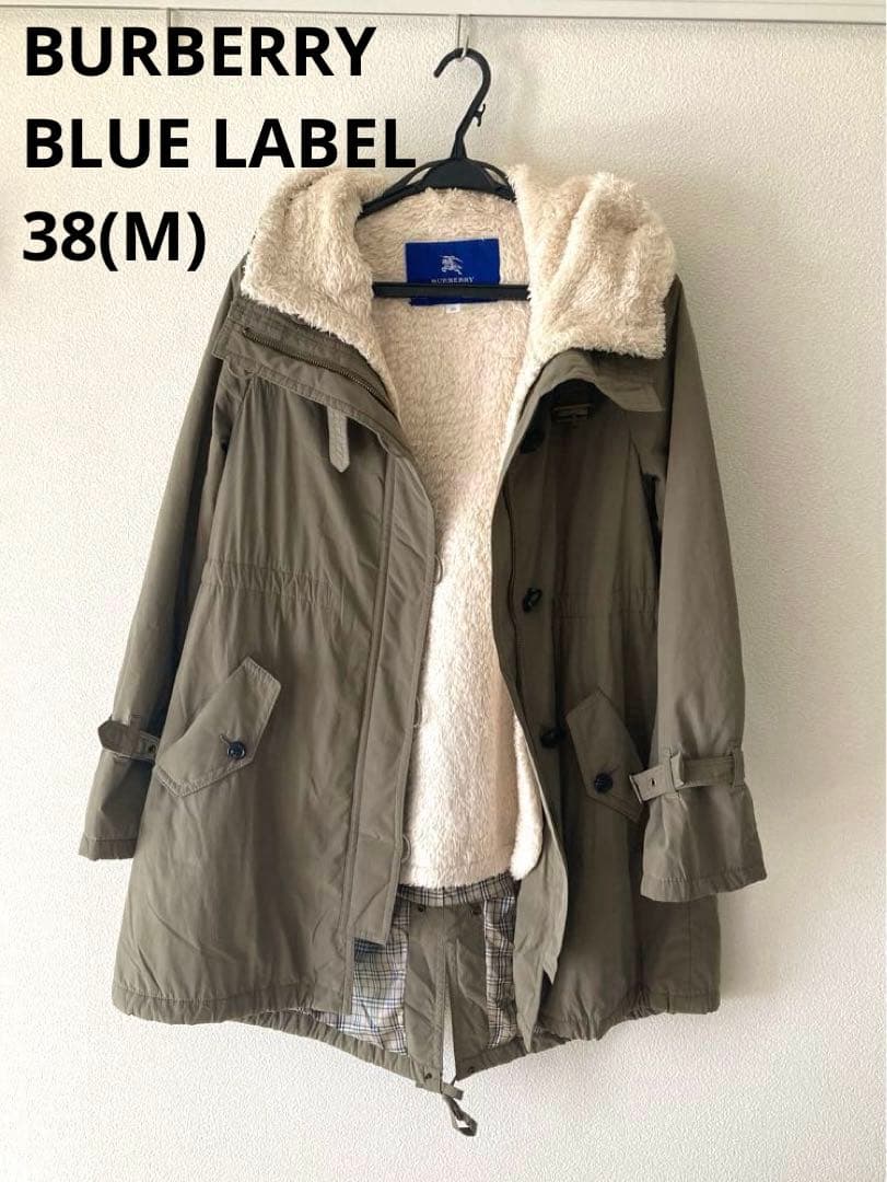 バーバリー 2WAY ライナー付 モッズコート ノバチェック M 38 カーキ
