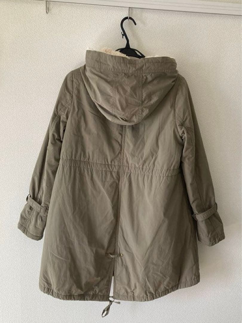 バーバリー 2WAY ライナー付 モッズコート ノバチェック M 38 カーキ