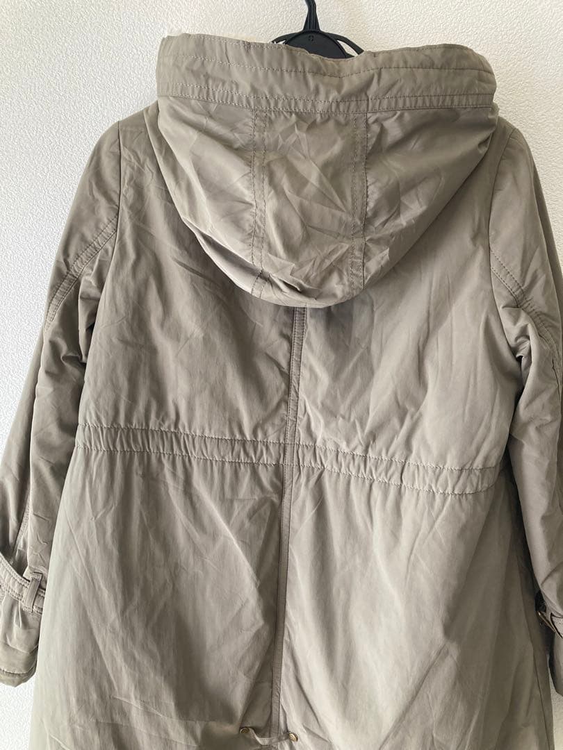 バーバリー 2WAY ライナー付 モッズコート ノバチェック M 38 カーキ
