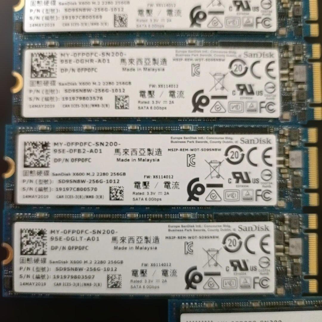 SanDisk X600 M.2 SATA 256GB SSD 13枚セット