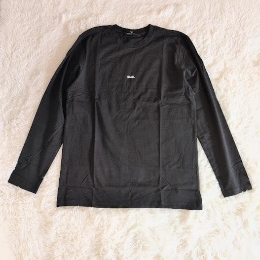 BALR. ボーラー ミニロゴ クルーネック 長袖 Tシャツ メンズ　L　黒