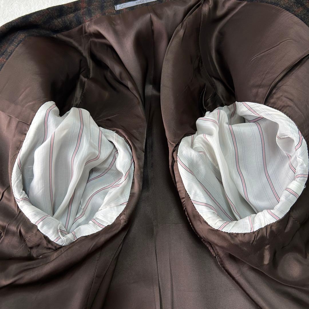 美品 14万 カンタレリ カシミヤ ウール ジャケット 50 XL大きいサイズ
