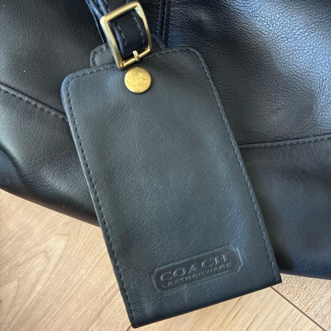 【希少】COACH オールドコーチ 2way レザーボストンバッグ ブラック