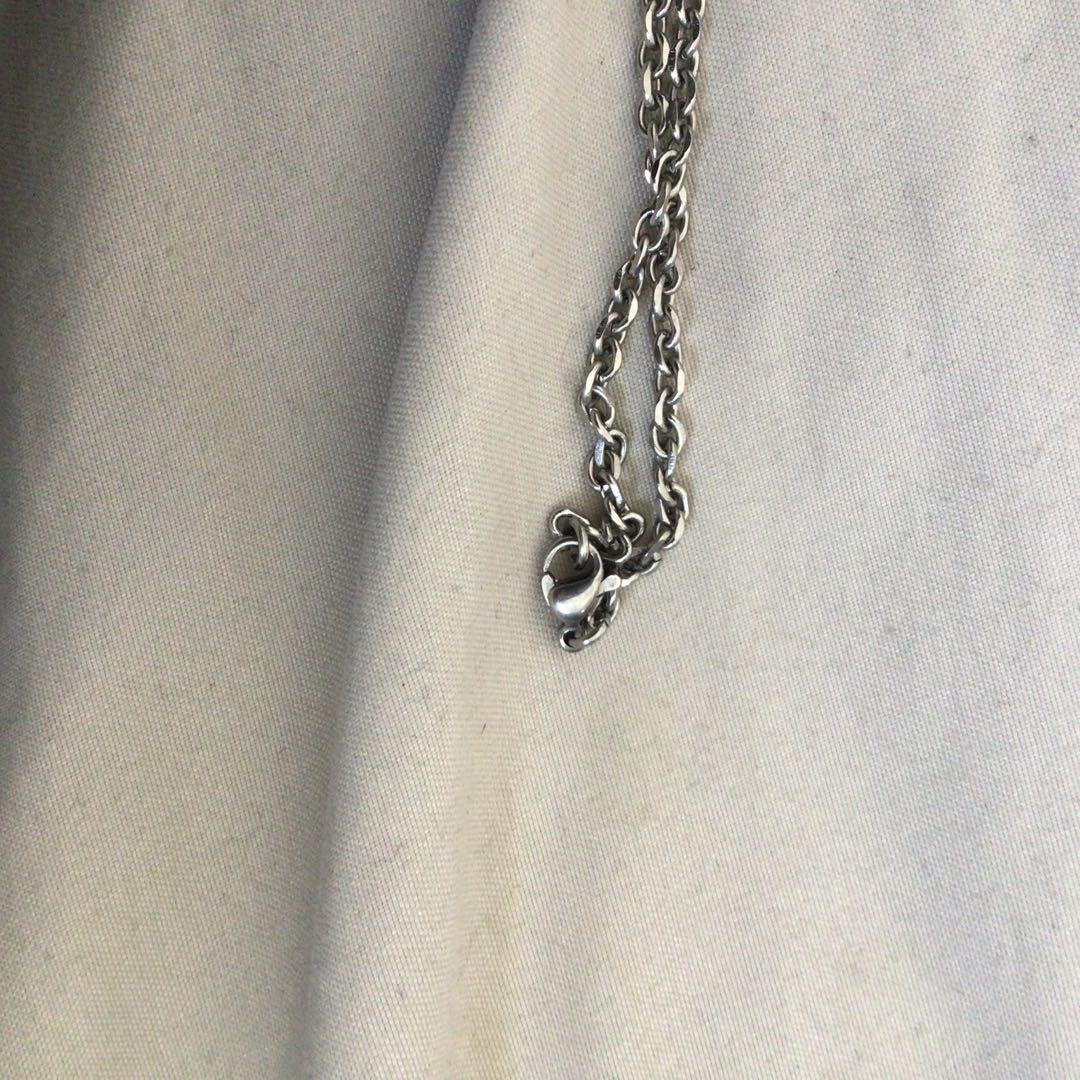アクセサリー Cross motif design charm necklace